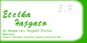 etelka hajgato business card