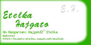 etelka hajgato business card